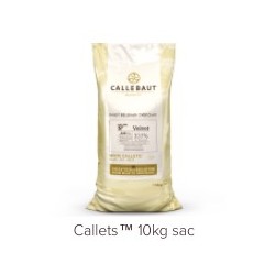 Callebaut / Callets Chocolat Blanc 2,5 Kg / 10 Kg